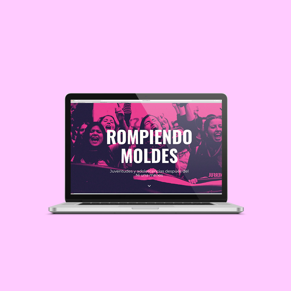 Mock up de la web en desktop